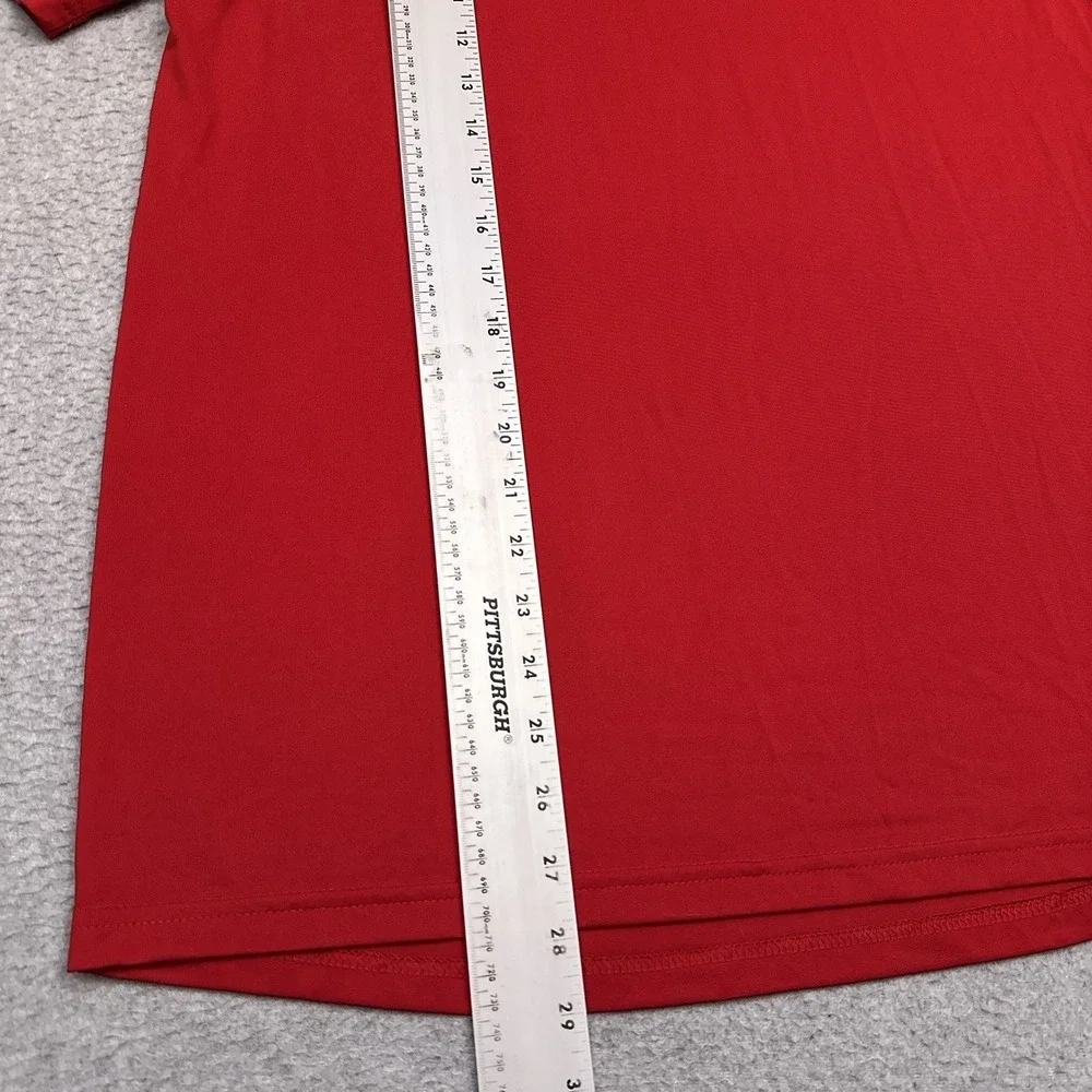 adidas Louisville Cardinals Baseball T-Shirt Mens Medium Red Performance Stretch